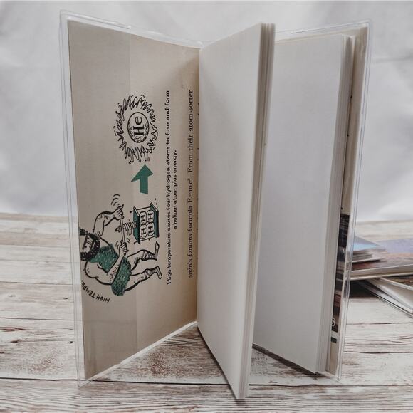 Nature Themed Small Travel Journals with Slip Covers, Handmade Small Notebook - Picture 4 of 5
